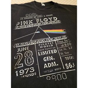 Pink Floyd's 1973 "An Evening‎ of Sight & Sound" T Shirt